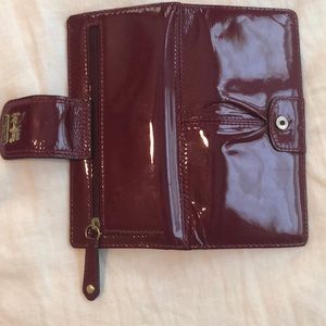 Coach patent leather wallet